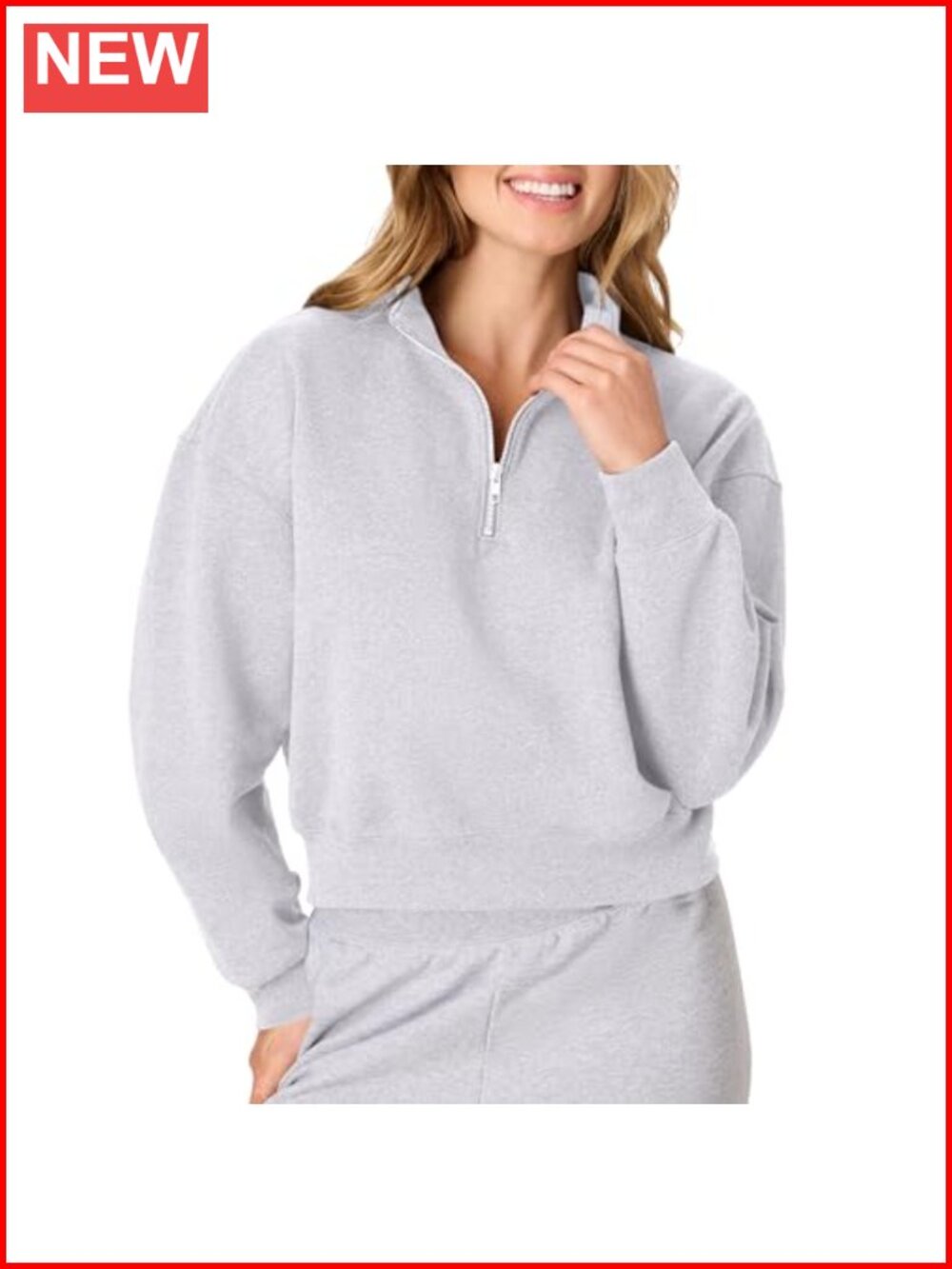 Hanes EcoSmart Fleece Quarter-Zip Pullover Sweatshirt Women's Midweight